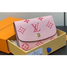 Louis Vuitton Monogram Empreinte leather Emilie Wallet M60688 Pink 2024