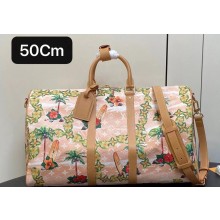 Louis Vuitton Monogram Surfin’ canvas Keepall Bandoulière 50 Bag M25002 Sand 2024