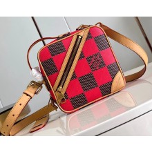 Louis Vuitton Damier Pop canvas Chess Messenger Bag N40561 Red 2024