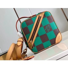 Louis Vuitton Damier Pop canvas Chess Messenger Bag N40563 Green 2024