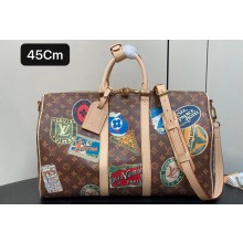 Louis Vuitton Monogram Canvas Keepall Bandoulière 45 Bag Flight Mode M24960 2024