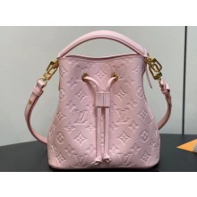 Louis Vuitton Monogram Empreinte leather Néonoé BB Bag M47038 Opal Pink 2024
