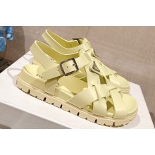 Prada Crisscross rubber sandals 2X3118 Yellow 2024
