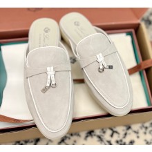 Loro Piana Summer Charms Walk Babouche Suede slipper Loafers 05 2024