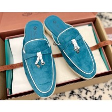 Loro Piana Summer Charms Walk Babouche Suede slipper Loafers 08 2024
