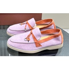Loro Piana Summer Charms Walk Women/Men Suede Loafers 03 2024