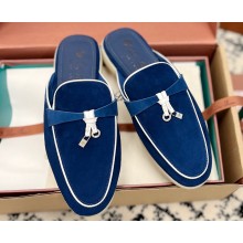 Loro Piana Summer Charms Walk Babouche Suede slipper Loafers 10 2024