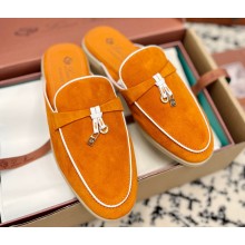 Loro Piana Summer Charms Walk Babouche Suede slipper Loafers 11 2024