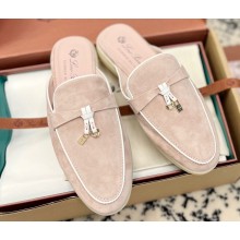 Loro Piana Summer Charms Walk Babouche Suede slipper Loafers 14 2024