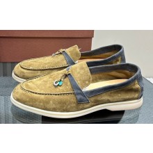Loro Piana Summer Charms Walk Women/Men Suede Loafers 05 2024