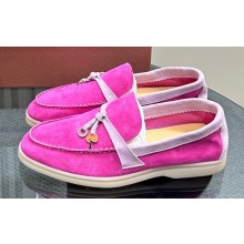 Loro Piana Summer Charms Walk Women/Men Suede Loafers 01 2024
