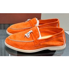 Loro Piana Summer Charms Walk Women/Men Suede Loafers 06 2024