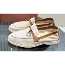 Loro Piana Summer Charms Walk Women/Men Suede Loafers 08 2024