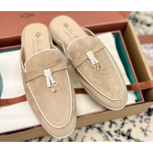 Loro Piana Summer Charms Walk Babouche Suede slipper Loafers 01 2024