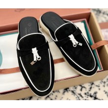 Loro Piana Summer Charms Walk Babouche Suede slipper Loafers 04 2024