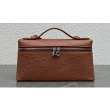 Loro Piana Extra Pocket L19 Bag in Ostrich Leather 04