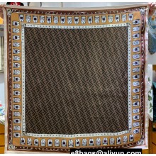 Fendi silk foulard scarf 90x90cm 05 2024
