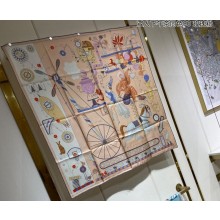 Hermes scarf 90x90cm in silk twill Top Quality 153 2024