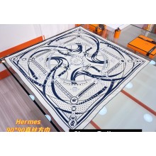Hermes scarf 90x90cm in silk twill Top Quality 157 2024