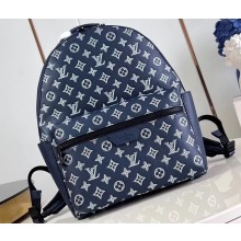 Louis Vuitton Monogram Shadow leather Discovery Backpack Bag M24760 Ink Blue 2024