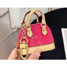 Louis Vuitton Micro Alma Vernis Bag Charm and Key Holder M01706 Pink