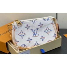 Louis Vuitton Monogram jacquard fabric Mini Pochette Accessoires Bag Multicolor Beige 2024
