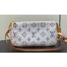 Louis Vuitton Monogram jacquard fabric Pochette Accessoires Mila Bag Multicolor Beige 2024