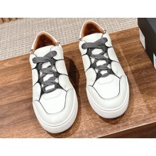 Ermenegildo Zegna Tiziano Men's Leather Low-Top sneakers White 2024