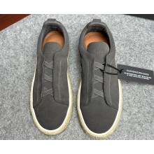 Ermenegildo Zegna Triple Stitch™ suede Men's sneakers espadrilles 01 2024