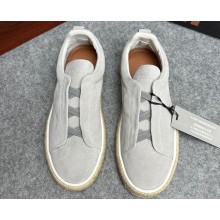 Ermenegildo Zegna Triple Stitch™ suede Men's sneakers espadrilles 03 2024