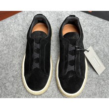 Ermenegildo Zegna Triple Stitch™ suede Men's sneakers espadrilles 04 2024