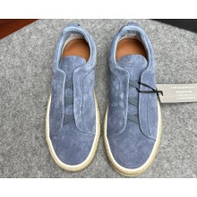 Ermenegildo Zegna Triple Stitch™ suede Men's sneakers espadrilles 05 2024