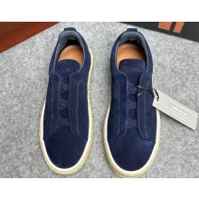 Ermenegildo Zegna Triple Stitch™ suede Men's sneakers espadrilles 06 2024