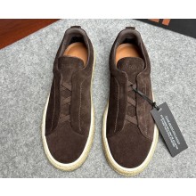Ermenegildo Zegna Triple Stitch™ suede Men's sneakers espadrilles 08 2024