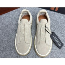 Ermenegildo Zegna Triple Stitch™ suede Men's sneakers espadrilles 10 2024