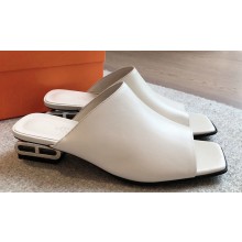 Hermes Heel 2.5cm Iconique sandals with iconic Chaine d'Ancre heel in Nappa leather White 2024
