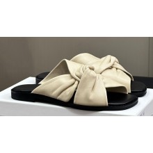 The Row Knot Flats Sandals Off White 2024