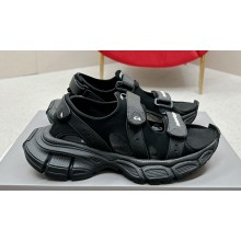 Balenciaga 3xl Rubber Women/Men Sandals Black 2024