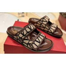 Valentino Vlogo Toile Iconographe Women/Men slide sandals 05 2024