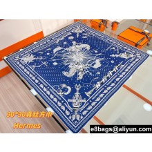 Hermes scarf 90x90cm in silk twill Top Quality 170 2024