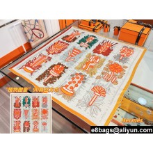 Hermes scarf 90x90cm in silk twill Top Quality 160 2024