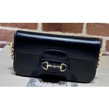 Gucci Horsebit 1955 mini bag 752002 Leather Black 2024