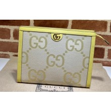 Gucci Ophidia GG Pouch bag 625549 Yellow GG Supreme canvas 2024