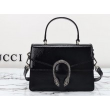 Gucci Dionysus small top handle bag 799599 patent leather Black 2024