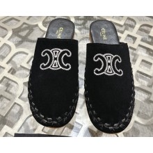 Celine TRIOMPHE Slippers Black 2024