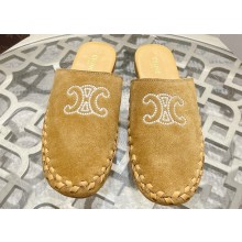 Celine TRIOMPHE Slippers Camel 2024