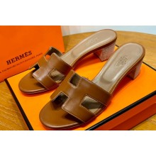 Hermes Heel 5cm Oasis Sandals in Swift Box Calfskin (original quality) 48