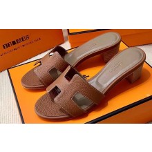 Hermes Heel 5cm Oasis Sandals in Togo Leather (original quality) 42