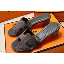 Hermes Heel 5cm Oasis Sandals in Togo Leather (original quality) 47