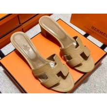 Hermes Heel 5cm Oasis Sandals in Togo Leather (original quality) 57